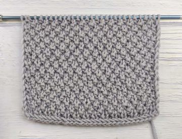 Double Moss Stitch Knitting Pattern