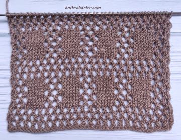 Lace Mesh Stitch Knitting Pattern