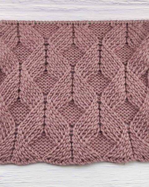 Twist Stitch Diamonds Pattern