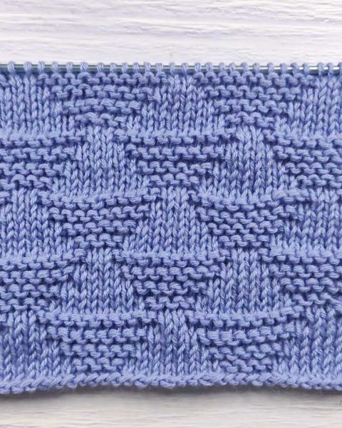 Geometric Pattern with Garter Stitch #19