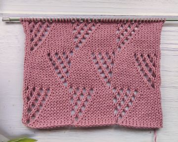 Lace Triangles Stitch Knitting Pattern