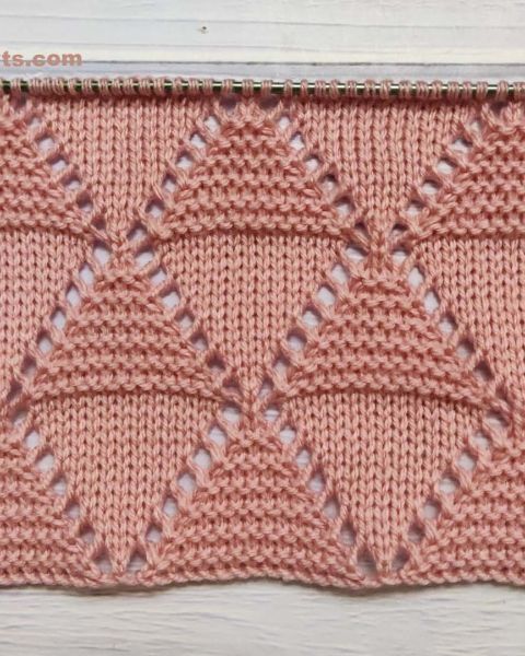 Relief Triangles Knitting Pattern