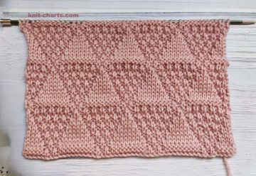 Relief Triangles Knitting Pattern