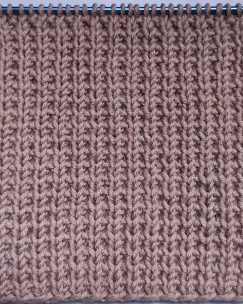 Rib Stitch Knitting Pattern