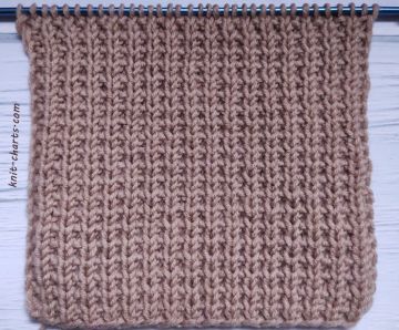 Rib Stitch Knitting Pattern