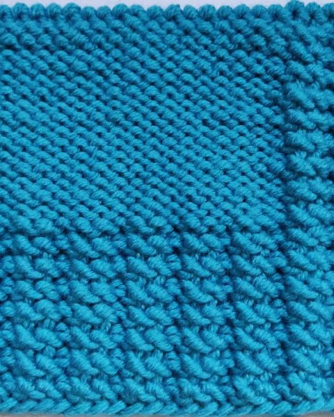 Rib Stitch Knitting Pattern for Beginners