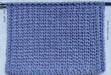 Rib Stitch with Perfect Edges in knitting