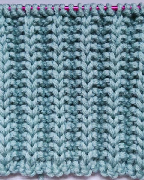 Rib Stitch Knitting Pattern