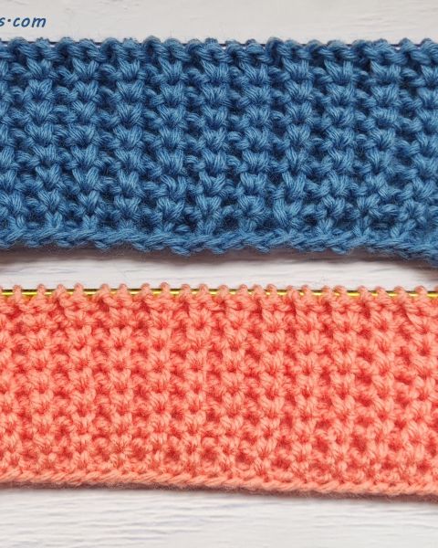 Rib Stitch Knitting Pattern