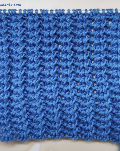 Ridged Rib Stitch Knitting Pattern