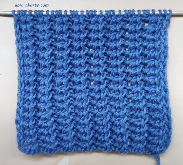 Ridged Rib Stitch Knitting Pattern
