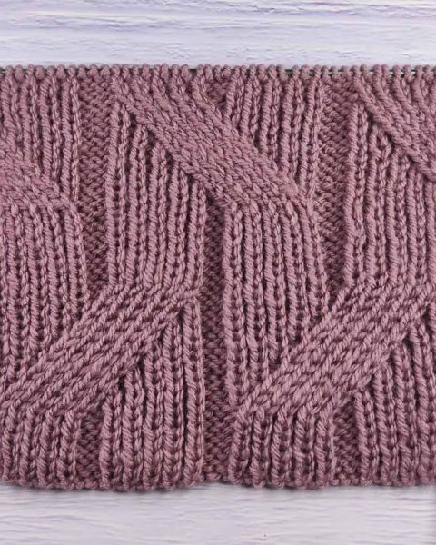 Fancy Rib Stitch Knitting Pattern