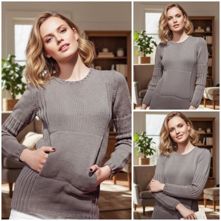 Sweater with Muff Pocket