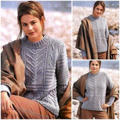 Sweater with Pattern Mix