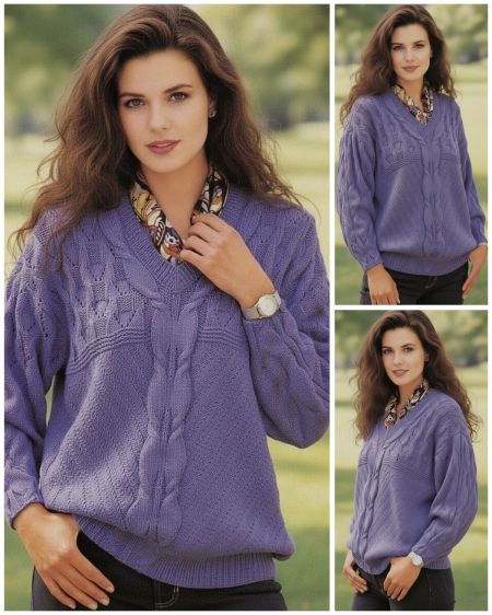 Sweater with Pattern Mix
