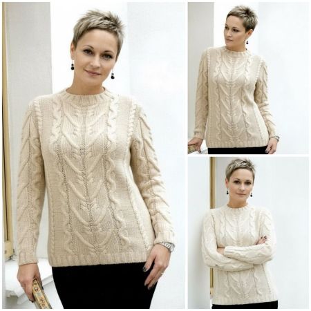 Sweater with Cables