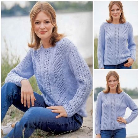 Sweater with Lace Patterns