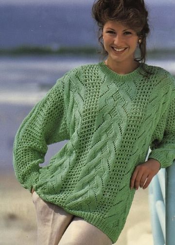 Fantasy Stitch Sweater Knitting Pattern