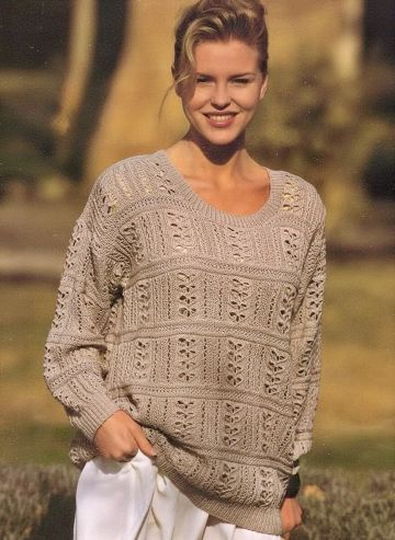 Sweater with Butterfly Pattern