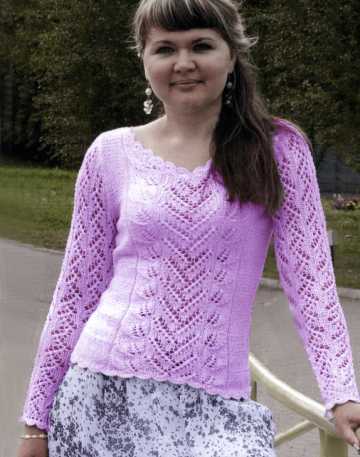 Leaf Lace Sweater