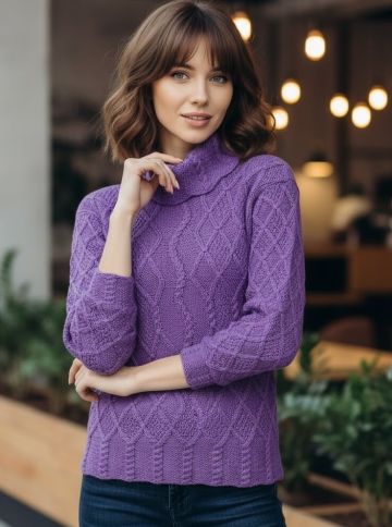 Sweater in Fancy Pattern