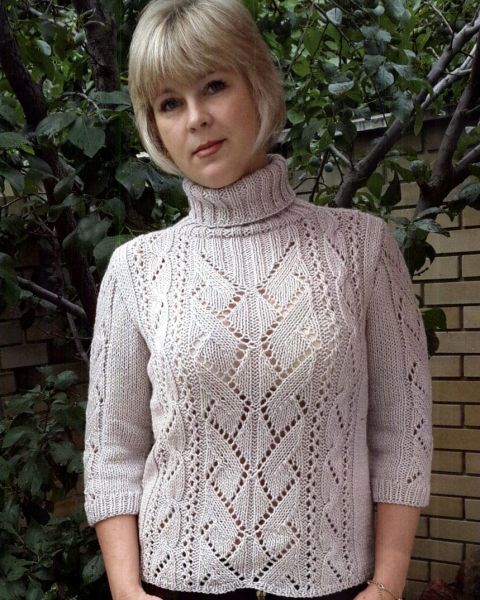 Sweater with 3/4 Sleeves