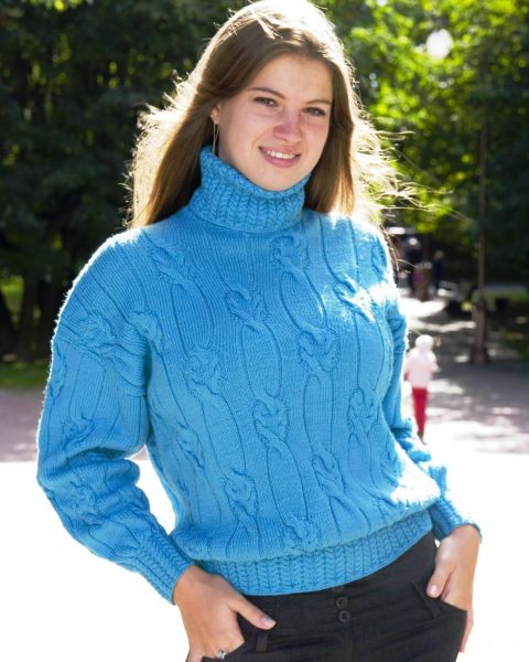 Sweater with Cables