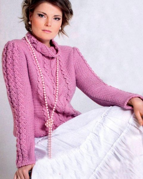 Sweater with Cables