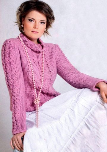 Sweater with Cables