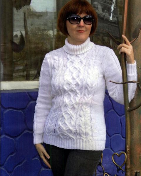 Sweater with Cables