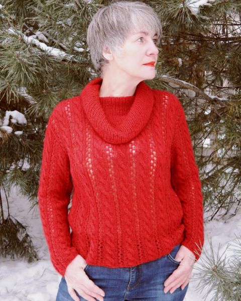 Sweater with Cables