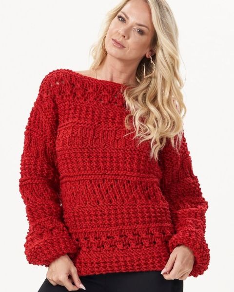 Pattern Mix Sweater
