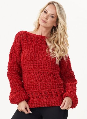 Pattern Mix Sweater