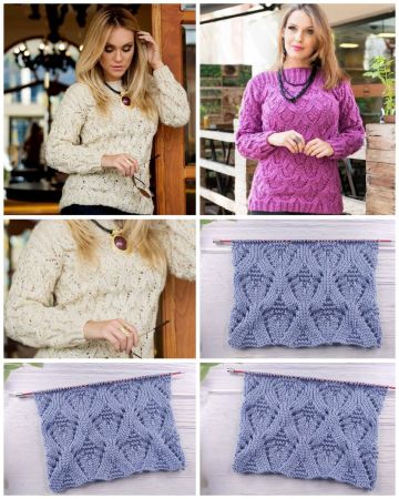 Fantasy Diamond Pattern Sweater