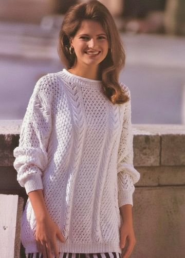 Sweater in Lace Pattern