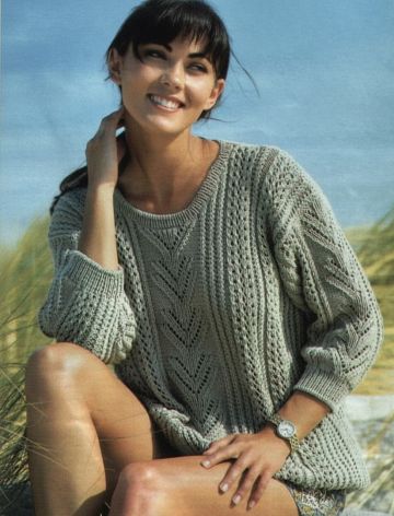 Sweater with Lace Pattern