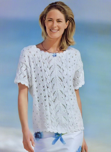 Summer Lace and Cable Sweater