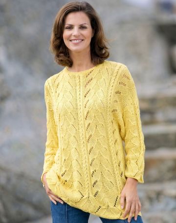 Sweater in Lace Cable Pattern