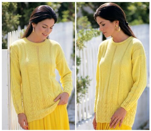 Sweater with Lace Pattern