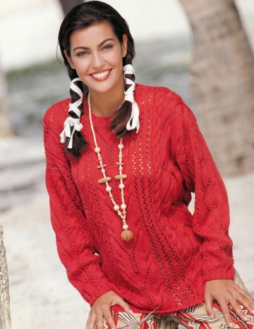 Lace and Cable Sweater
