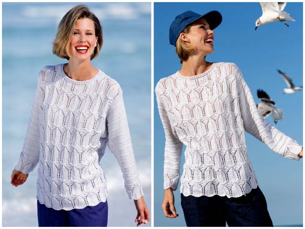 Sweater in Lace Pattern
