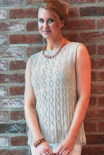 White Top with Lace Pattern