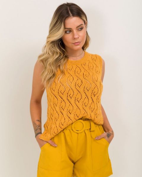Summer Top in a Fantasy Pattern