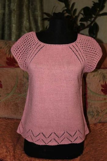 Top with Lace Edging 