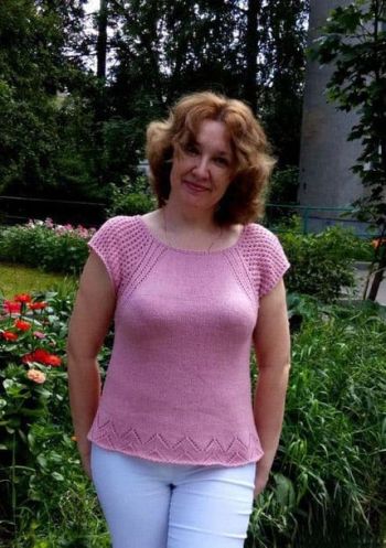 Top with Lace Edging 