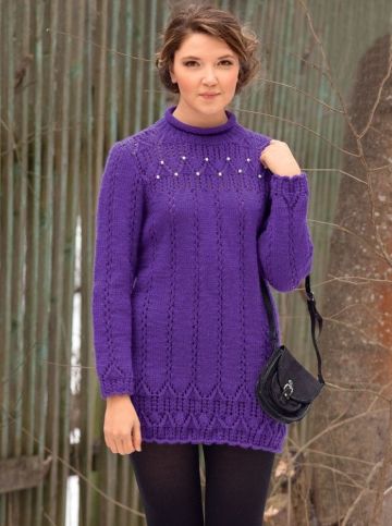 Tunic with Lace Pattern