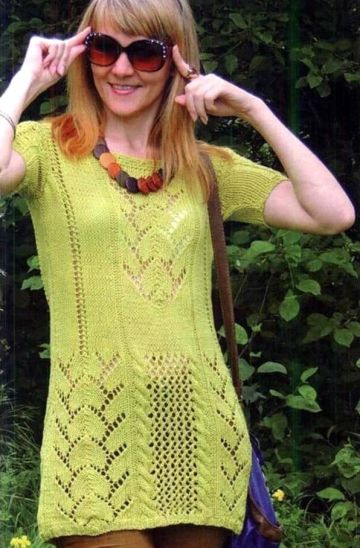 Tunic with Lace Patterns
