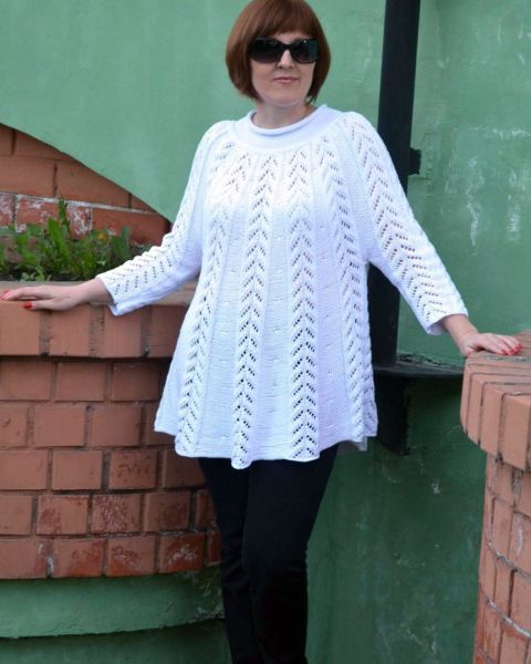 Tunic with Lace Pattern