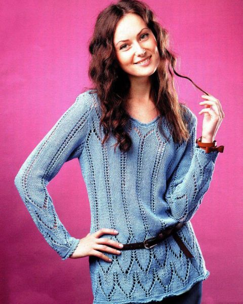 Tunic with Lace Edging