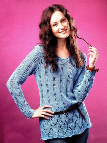 Tunic with Lace Edging